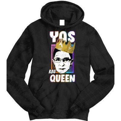 Yas Queen Rbg Ruth Bader Ginsberg Tie Dye Hoodie