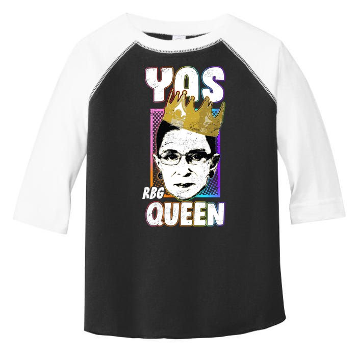 Yas Queen Rbg Ruth Bader Ginsberg Toddler Fine Jersey T-Shirt