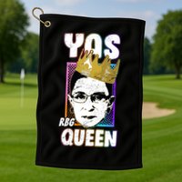 Yas Queen Rbg Ruth Bader Ginsberg Golf Towel