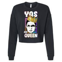 Yas Queen Rbg Ruth Bader Ginsberg Cropped Pullover Crew