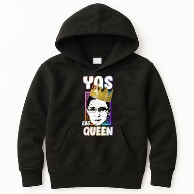 Yas Queen Rbg Ruth Bader Ginsberg Kids Hoodie