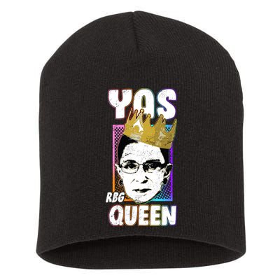 Yas Queen Rbg Ruth Bader Ginsberg Short Acrylic Beanie