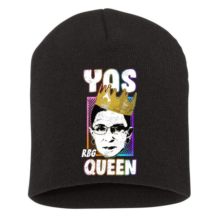 Yas Queen Rbg Ruth Bader Ginsberg Short Acrylic Beanie