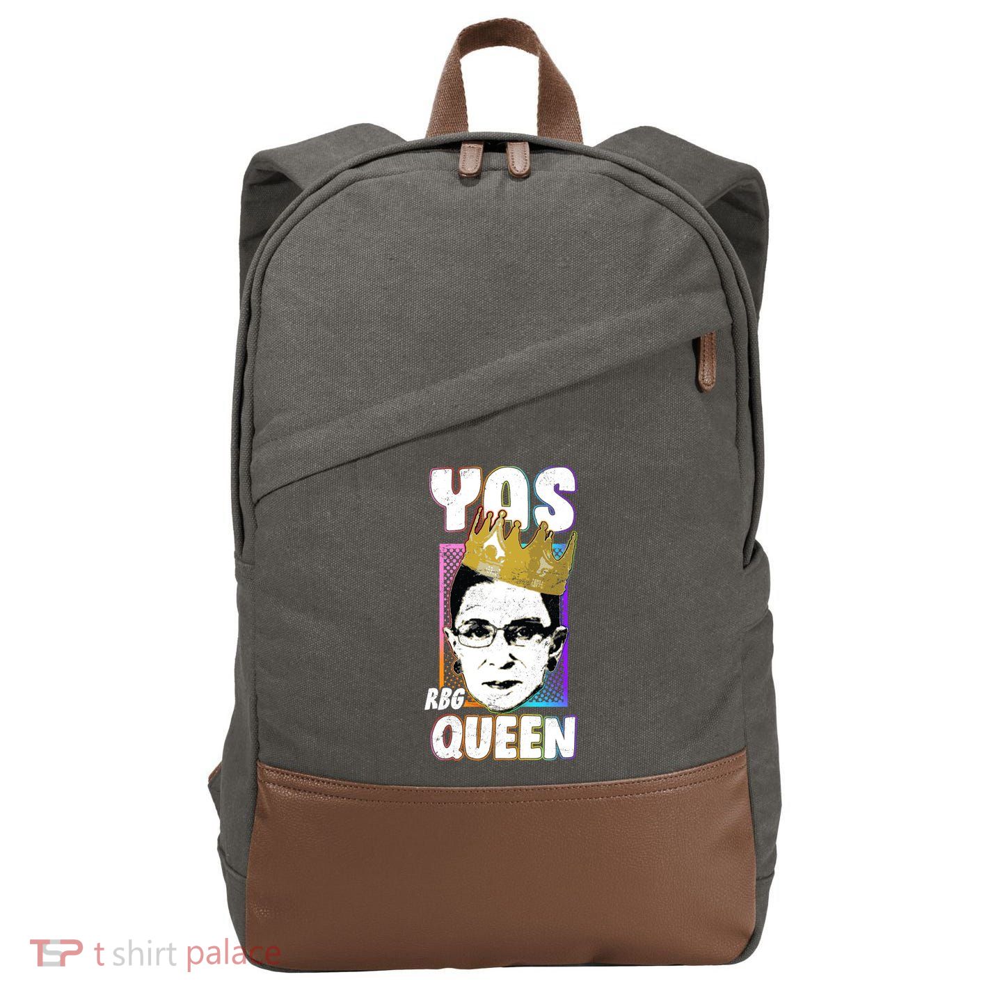 Yas Queen Rbg Ruth Bader Ginsberg Cotton Canvas Backpack