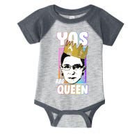 Yas Queen Rbg Ruth Bader Ginsberg Infant Baby Jersey Bodysuit