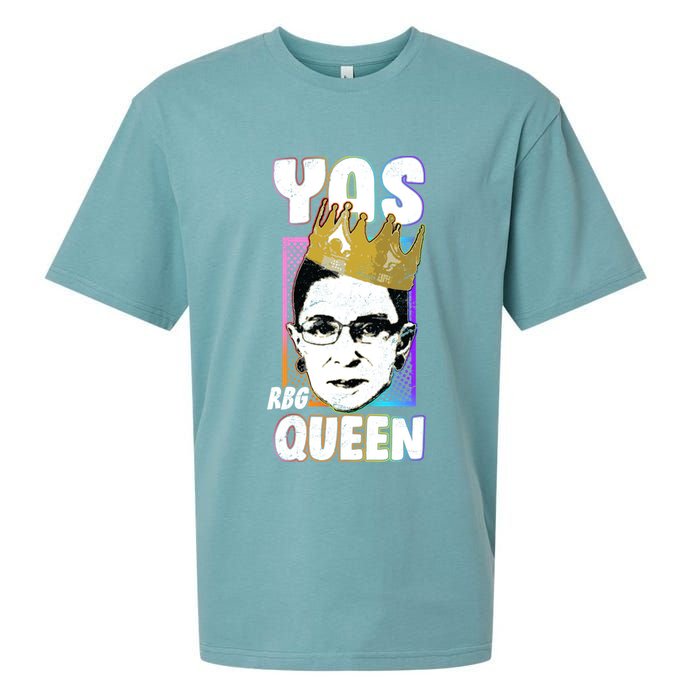 Yas Queen Rbg Ruth Bader Ginsberg Sueded Cloud Jersey T-Shirt