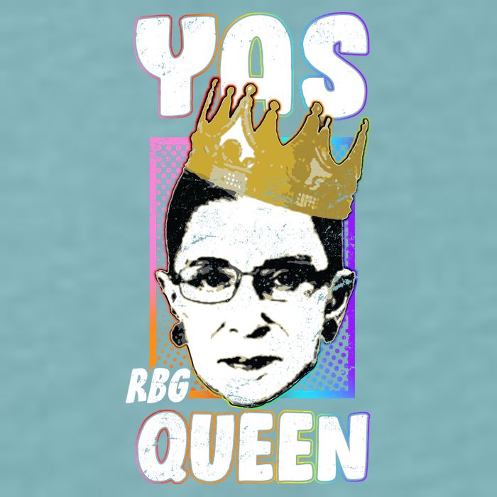 Yas Queen Rbg Ruth Bader Ginsberg Sueded Cloud Jersey T-Shirt