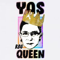 Yas Queen Rbg Ruth Bader Ginsberg Garment-Dyed Sweatshirt