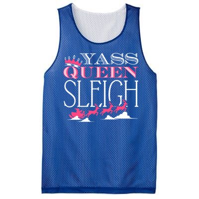 Yass Queen Sleigh Meaningful Gift Mesh Reversible Basketball Jersey Tank