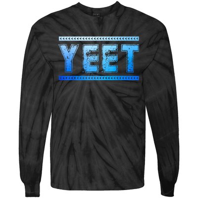 Yeet Quotes Tie-Dye Long Sleeve Shirt