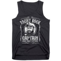 Yacht Rock Captain Pontoon Boat Party Music Boating Tank Top