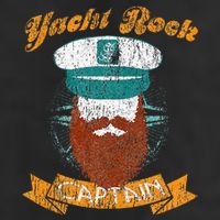 Yacht Rock Captain Party Boat Drinking Bearded 7 Panel Mesh Trucker Snapback Hat
