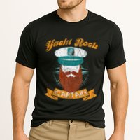 Yacht Rock Captain Party Boat Drinking Bearded Cooling Performance Crew T-Shirt