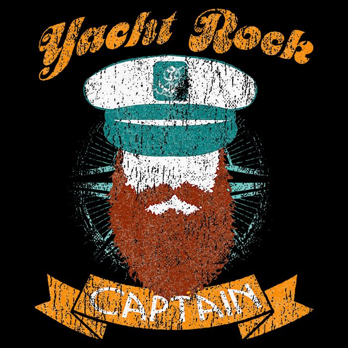 Yacht Rock Captain Party Boat Drinking Bearded Cooling Performance Crew T-Shirt