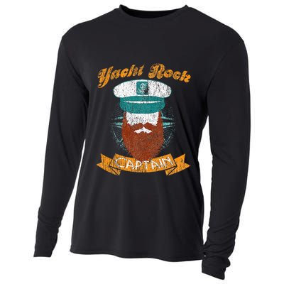 Yacht Rock Captain Party Boat Drinking Bearded Cooling Performance Long Sleeve Crew
