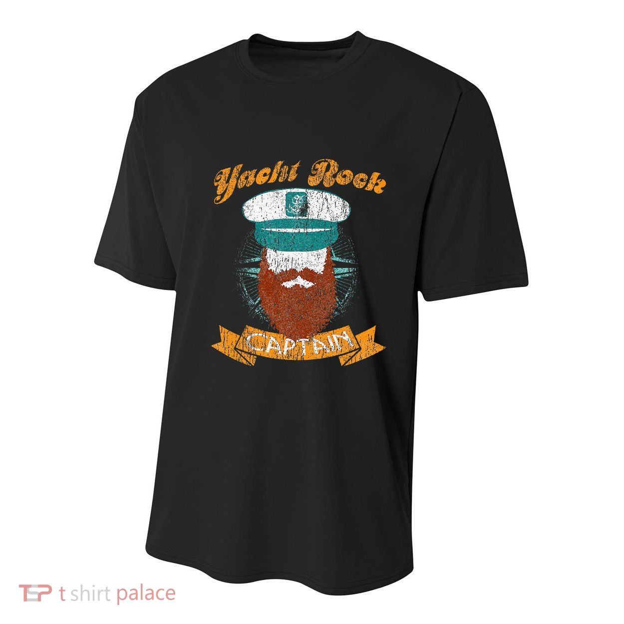 Yacht Rock Captain Party Boat Drinking Bearded Youth Performance Sprint T-Shirt
