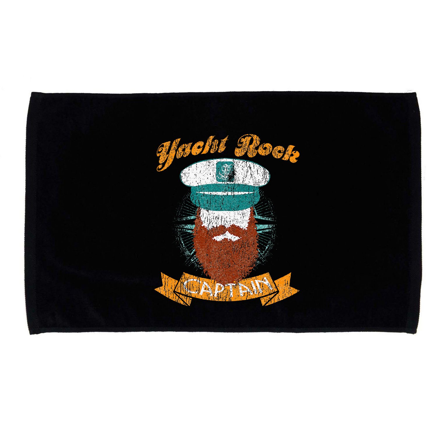 Yacht Rock Captain Party Boat Drinking Bearded Microfiber Hand Towel