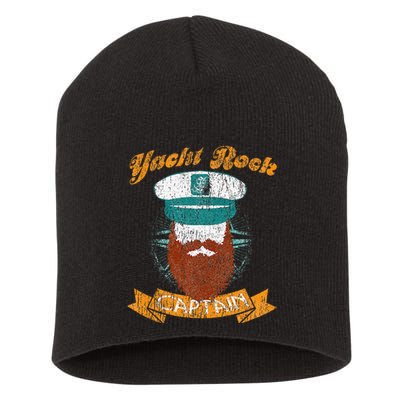 Yacht Rock Captain Party Boat Drinking Bearded Short Acrylic Beanie