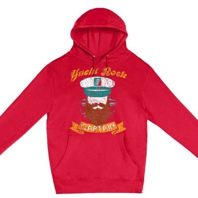 Yacht Rock Captain Party Boat Drinking Bearded Premium Pullover Hoodie