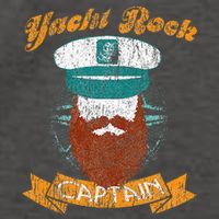 Yacht Rock Captain Party Boat Drinking Bearded Vector Backpack