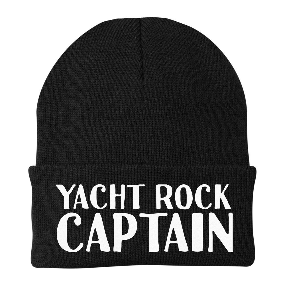 YACHT ROCK CAPTAIN Funny Boat Sailor Party Gift Idea Beanie