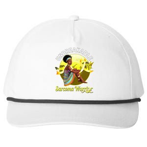 Yellow Ribbon Cancer Awareness Unbreakable Sarcoma Warrior Cute Gift Snapback Five-Panel Rope Hat