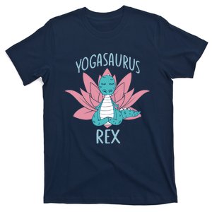 Yogasaurus Rex Funny Namaste Dinosaur Yoga Meditation Lover T-Shirt