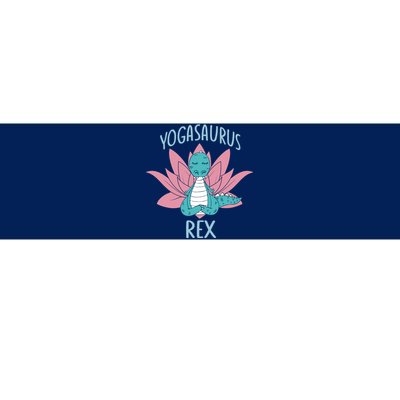 Yogasaurus Rex Funny Namaste Dinosaur Yoga Meditation Lover Bumper Sticker