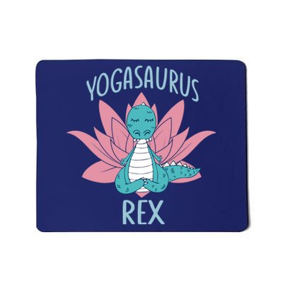 Yogasaurus Rex Funny Namaste Dinosaur Yoga Meditation Lover Mousepad