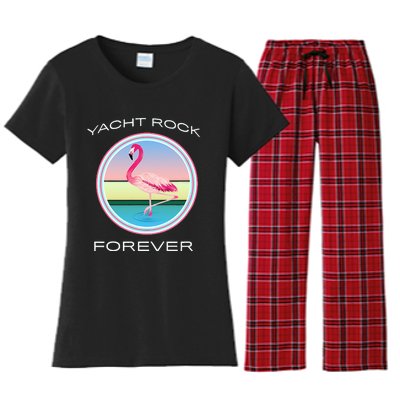 Yacht Rock Forever 80s Retro Style Women's Flannel Pajama Set