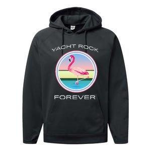 Yacht Rock Forever 80s Retro Style Performance Fleece Hoodie