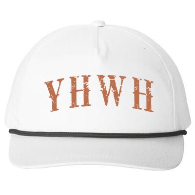 Yhwh Religious Faith Christian Gifts For Her Snapback Five-Panel Rope Hat