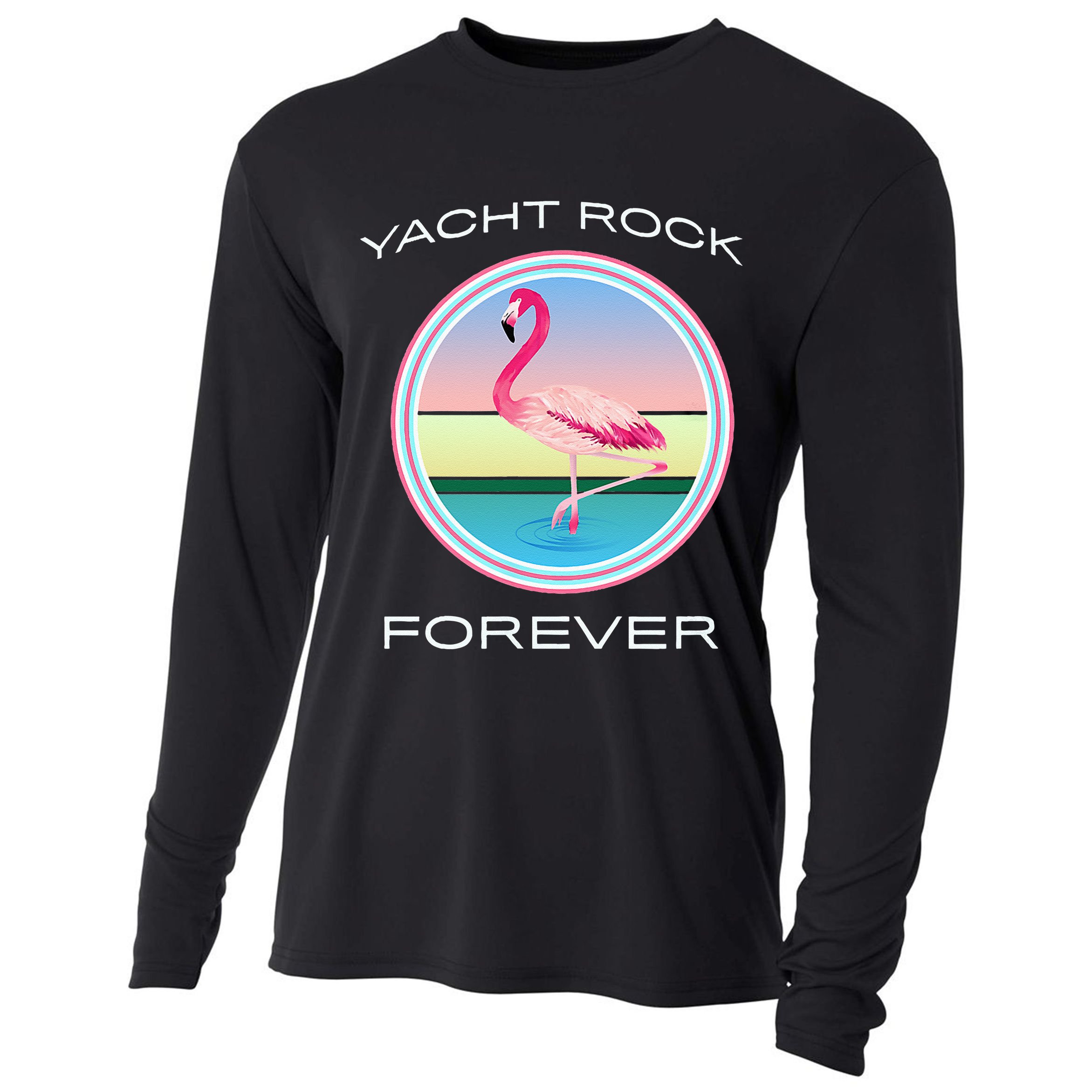 Yacht Rock Forever 80s Retro Style Cooling Performance Long Sleeve Crew