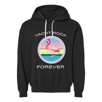 Yacht Rock Forever 80s Retro Style Garment-Dyed Fleece Hoodie