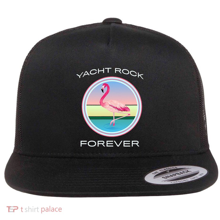 Yacht Rock Forever 80s Retro Style Flatbill Hat