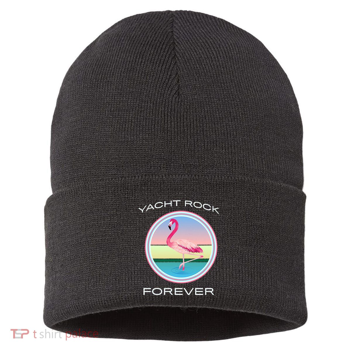 Yacht Rock Forever 80s Retro Style Sustainable Knit Beanie