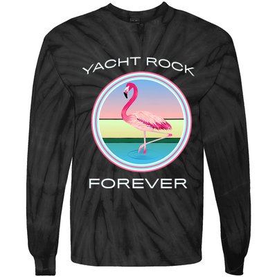 Yacht Rock Forever 80s Retro Style Tie-Dye Long Sleeve Shirt