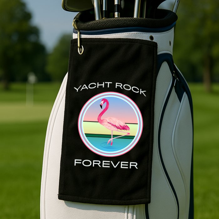 Yacht Rock Forever 80s Retro Style Golf Towel