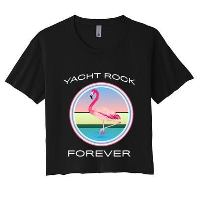 Yacht Rock Forever 80s Retro Style Crop Top