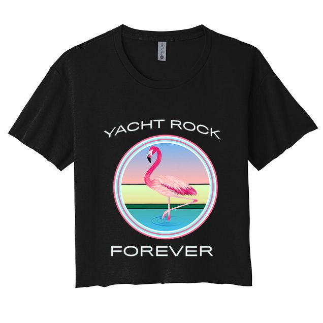 Yacht Rock Forever 80s Retro Style Crop Top