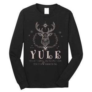 Yule Reflection Introspection Rebirth Awakening Long Sleeve Shirt