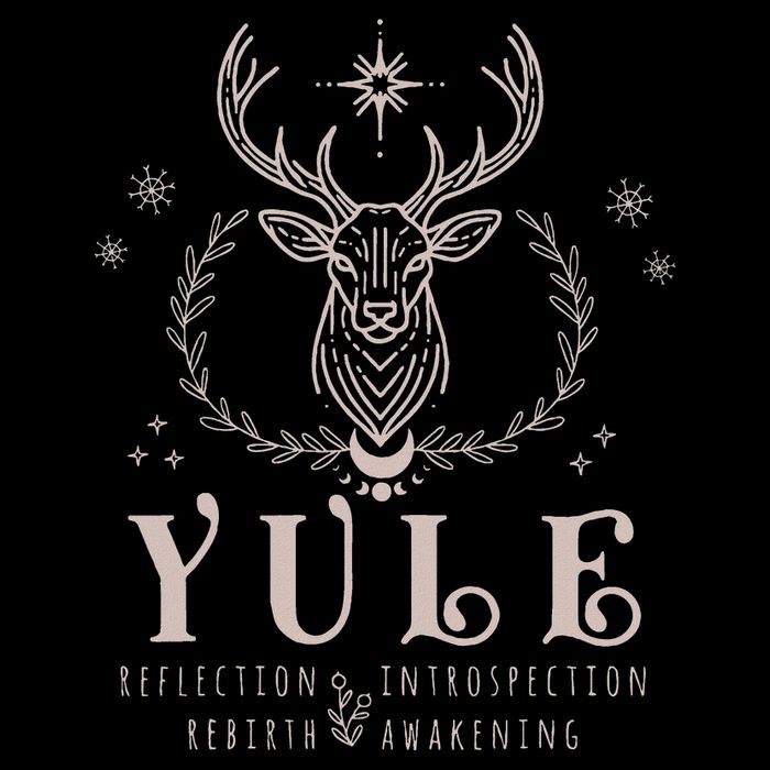 Yule Reflection Introspection Rebirth Awakening Full-Length Apron With Pockets