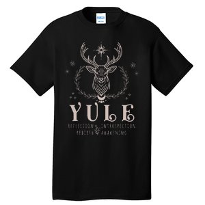 Yule Reflection Introspection Rebirth Awakening Tall T-Shirt