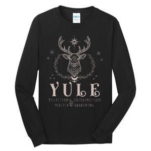 Yule Reflection Introspection Rebirth Awakening Tall Long Sleeve T-Shirt