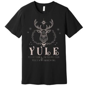 Yule Reflection Introspection Rebirth Awakening Premium T-Shirt