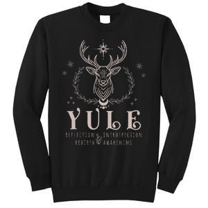 Yule Reflection Introspection Rebirth Awakening Tall Sweatshirt