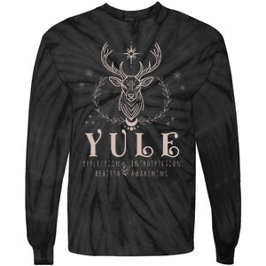 Yule Reflection Introspection Rebirth Awakening Tie-Dye Long Sleeve Shirt