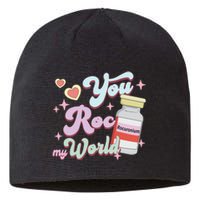 You Roc My World Funny ICU CRNA Nurse Happy Valentines Day Sustainable Beanie