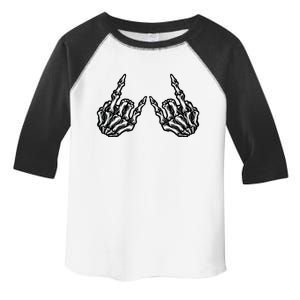 Yo! Rock On Skeleton Hand Rock Star Rock And Roll Music Vibes Cute Gift Toddler Fine Jersey T-Shirt