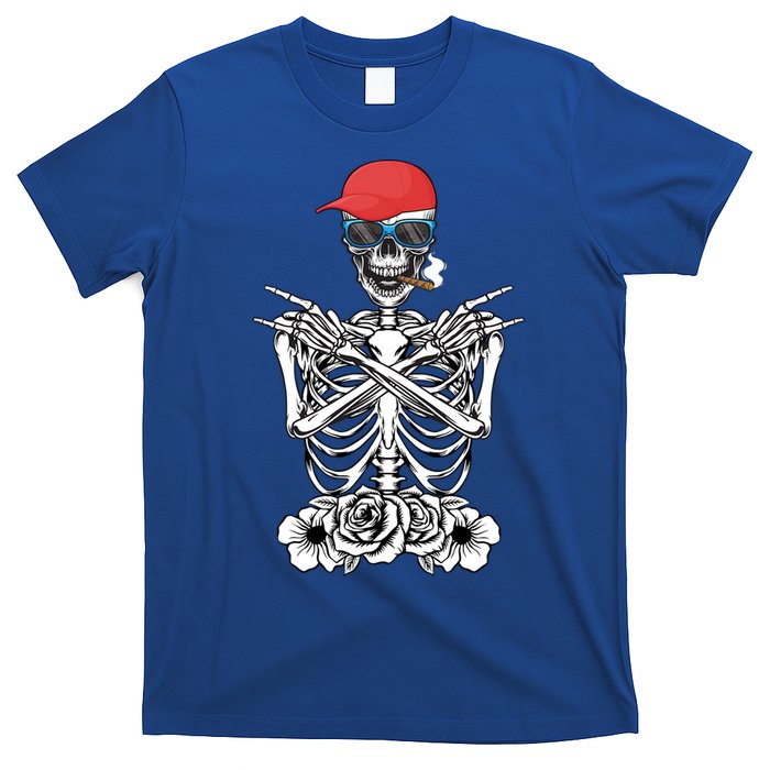 Young Rock On Rock Star Skeleton Hands Rocker Gift T-Shirt